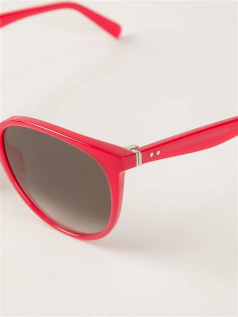 celine thin mary sunglasses red